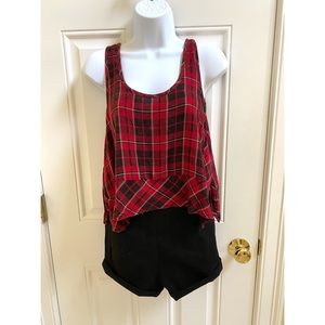 L.A.Hearts Plaid Crop Top